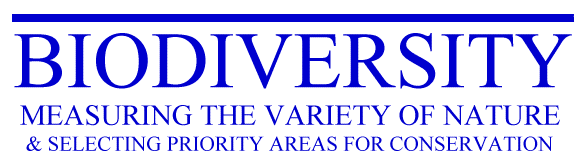 Biodiversity - measuring the variety of nature and selecting priority areas for conservation